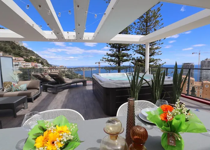 Montecarloseaview & Jacuzzi & Parking #29 * Beausoleil